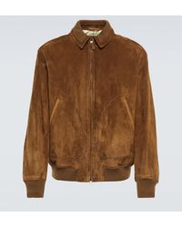 Loro Piana - Bomber Kent in suede - Lyst