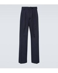Visvim - Hakama Wool, Linen, And Silk Straight Pants - Lyst
