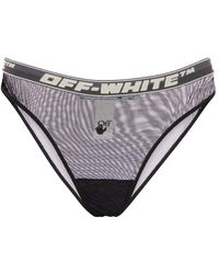 Off-White c/o Virgil Abloh - Pantalón corto de malla con logo - Lyst