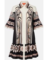 La DoubleJ - Choux Printed Cotton Poplin Shirt Dress - Lyst