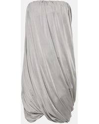 The Attico - Draped Jersey Minidress - Lyst
