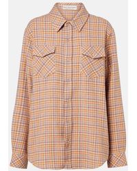 God's True Cashmere - Midnight Rose Plaid Cashmere Shirt - Lyst