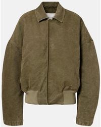JW Anderson - Oversize-Bomberjacke Aus Baumwolle - Lyst
