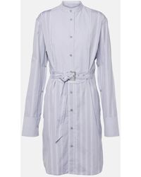 JW Anderson - Striped Cotton Shirt Dress - Lyst