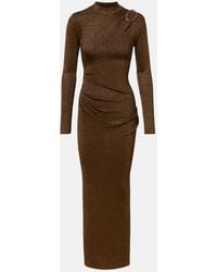 Roland Mouret - Knitted Lame Maxi Dress - Lyst