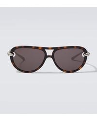Bottega Veneta - New Knot Aviator Sunglasses - Lyst