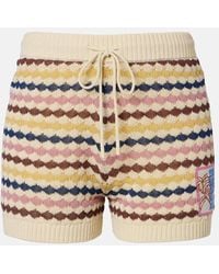 Zimmermann - Awaken Knitted Cotton-Blend Shorts - Lyst