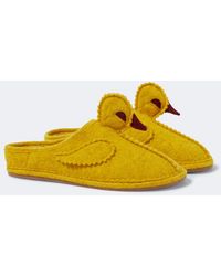 Bode - Wool-Blend Slippers - Lyst