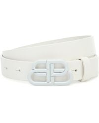white balenciaga belt