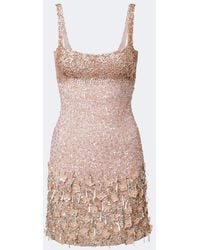 La Fuori - Maris Sequined Minidress - Lyst