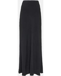 Ami Paris - Crepe Maxi Skirt - Lyst