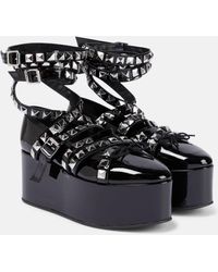 Noir Kei Ninomiya - X Repetto – Chaussures plates a plateforme - Lyst