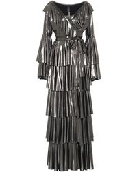 Norma Kamali Maxikleid aus Lamé - Mettallic