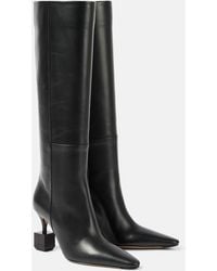 Jacquemus - The Bisou Leather Knee-High Boots - Lyst
