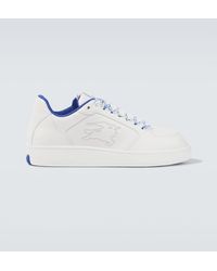 Burberry - Weiße Kalbsleder-Logo-Sneaker - Lyst