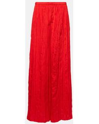 JOSEPH - Thoresby Plisse Silk Palazzo Pants - Lyst