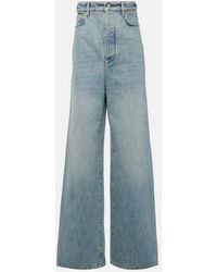 Loewe - High-rise Wide-leg Jeans - Lyst