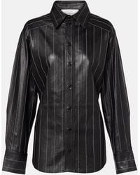Victoria Beckham - Belted Leather Jacket - Lyst