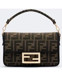 Fendi - Baguette Mini Ff Zucca Shoulder Bag - Lyst