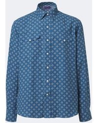 Ralph Lauren - Printed Linen And Silk Shirt - Lyst