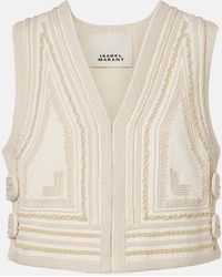 Isabel Marant - Blerina Embroidered Cotton Vest - Lyst