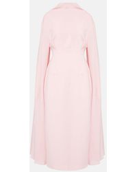 ROKSANDA - Nour Draped Crepe Midi Dress - Lyst