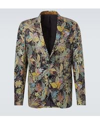 Etro - Roma Printed Wool-Blend Blazer - Lyst
