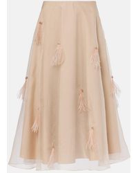 Dorothee Schumacher - Sheer Volumes Silk Organza Midi Skirt - Lyst
