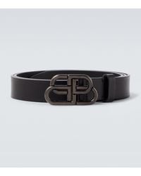Balenciaga - Bb Leather Belt - Lyst