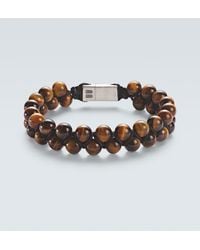 David Yurman - Spiritual Beads Sterling Bracelet With Tiger's Eye - Lyst