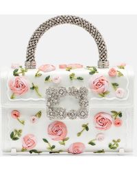 Roger Vivier - Jewel Efflorescence Mini Top-Handle Bag - Lyst
