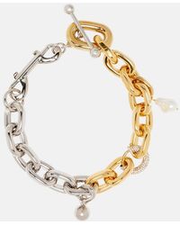 Rabanne - Xl Link Embellished Chain Necklace - Lyst