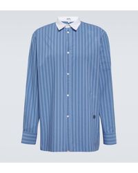 Loewe - Striped Cotton Poplin Shirt - Lyst