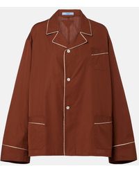 Prada - Camisa Oversized De Algodon - Lyst