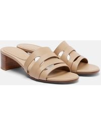 Gianvito Rossi - Nora Leather Mules - Lyst