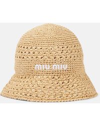 Miu Miu - Crochet Bucket Hat - Lyst