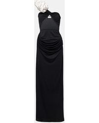 Magda Butrym - One-shoulder Silk Long Dress With Cut-out Detail - Lyst