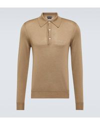 Tom Ford - Cashmere And Silk Polo Shirt - Lyst