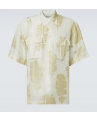 Dries Van Noten - Printed Silk Bowling Shirt - Lyst