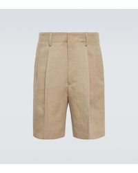 Loro Piana - Joetsu Cotton And Linen Bermuda Shorts - Lyst