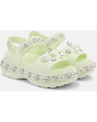 Simone Rocha - X Crocs Embellished Platform Sandals - Lyst