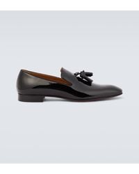 Christian Louboutin - Dandelion Tassel Patent Leather Loafers - Lyst