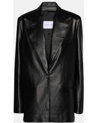 Magda Butrym - Leather Blazer - Lyst