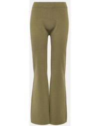 JOSEPH - Stretch Silk-Blend Flared Pants - Lyst