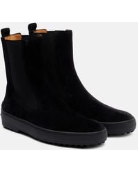 Tod's - Gommino Suede Ankle Boots - Lyst