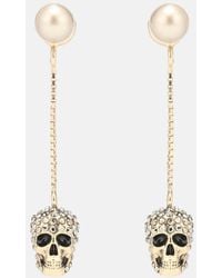 McQueen - Ohrringe Skull - Lyst