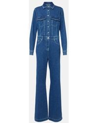 7 For All Mankind - Jumpsuit di jeans - Lyst