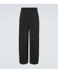Lemaire - Silk-Blend Straight Pants - Lyst