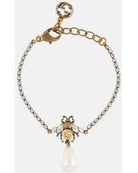 Gucci - Armband mit Biene und Perle - Lyst