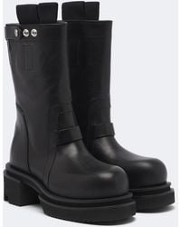 Rick Owens - Leather Mid-Calf Boots - Lyst